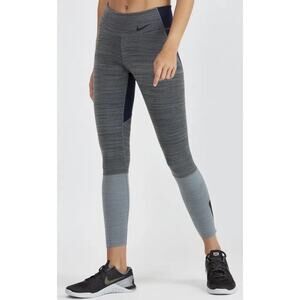 Nike Women's Compression Pants Tights Legendary Training Gym Work XS Blue Gray